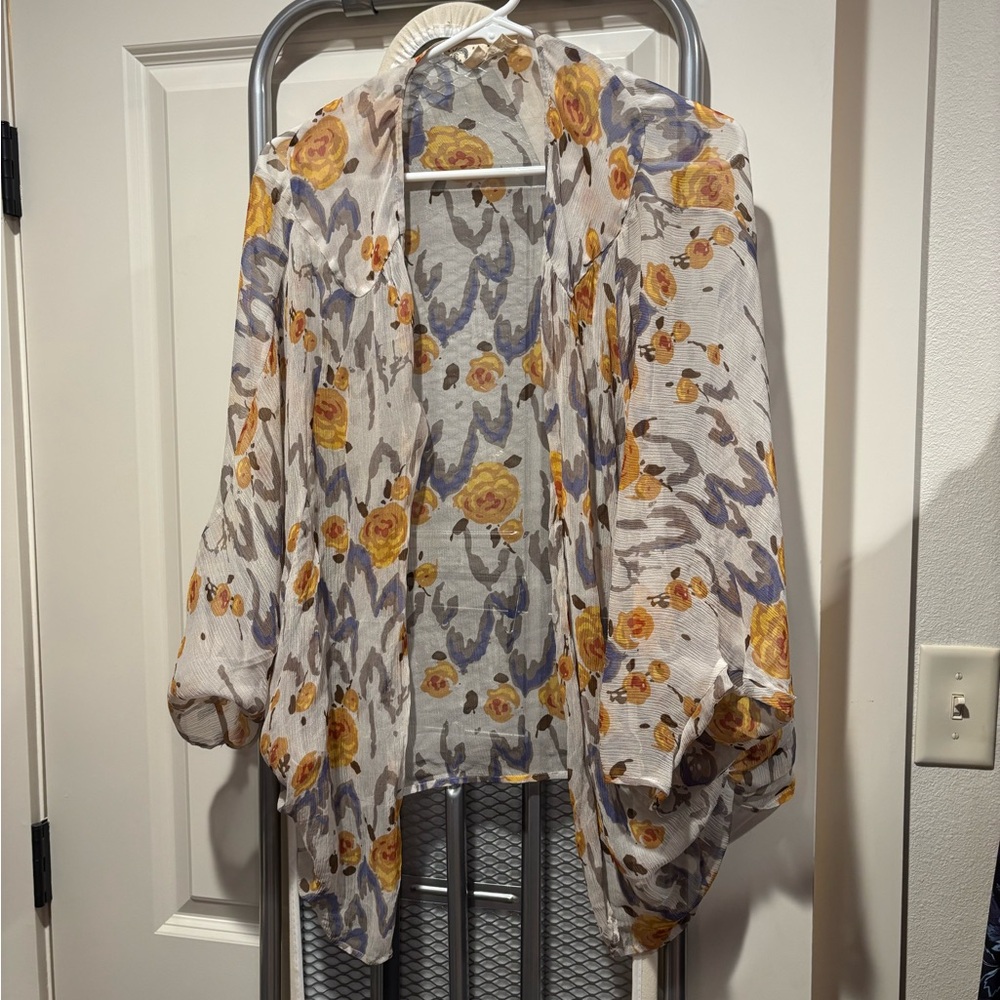 Floral Sheer Kimono Cardigan